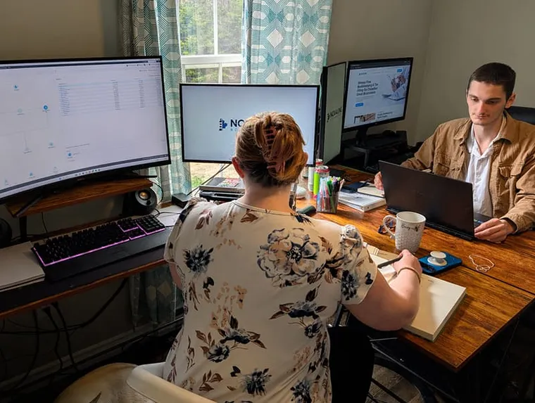 NovaLine Bookkeeping supporting a Nova Scotia business owner with bookkeeping services.